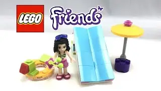 LEGO Friends Pool Foam Slide review! 2017 polybag 30401!