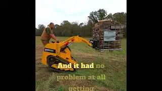 Counter Weight REALLY Matters #excavating #farmlife #firewood  #miniskidsteer #baumalight