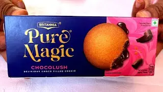 Britannia Pure Magic Chocolush Cream Biscuits 75 g   @The BonBons