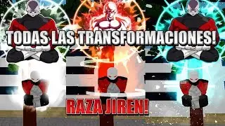TODAS LAS TRANSFORMACIONES DE LA NUEVA RAZA DE JIREN!  - DRAGON BALL Z FINAL STAND