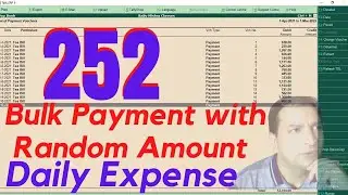 Tally Chapter 252 TDL for Daily Expense BULK Payment with Random Amount | Learn TDL Coding in Hindi