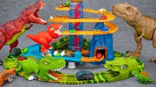 90 Minutes Satisfying with Unboxing Dinosaur Toy Car Racing Track Set ASMR | Review Toys