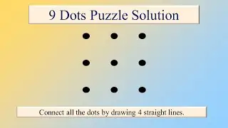 9 Dots Puzzle Solution