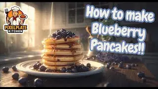How to Make Fluffy Blueberry Pancakes - Full Recipe and Video #recipe #cooking #pancake
