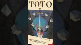 7/54 Concert Tickets | Toto | 1990 | Lyon, France #concerts #music #toto #90s #rock