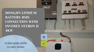 Dongjin Lithium Battery BMS Connection With Inverex Veyron II 4kw