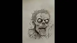 Zombie Pencil Drawing