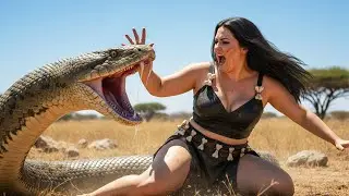 Life Million Years Ago | Prehistoric Girl Rescue Camel from Giant Snake
