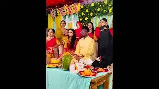 When the bride comes to give turmeric to the groom #highlights #viralreels #holud