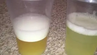 Thick and Thin Bleach Pregnancy Test - This is a negative test