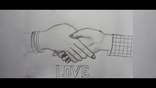 How To Draw a Handshake Easy |