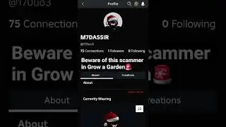 Beware of this scammer in Grow a Garden : M7DASSIR #gag #roblox #scammer