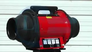 Explosion Proof Electric Inline Axial Fan - Class I, Div. I - 15' Conductive Duct - 1/3 HP Engine