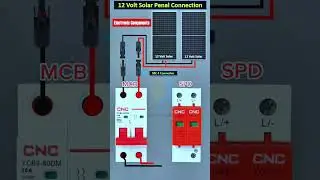 DC MCB and DC SPD connection with solar panel #shots