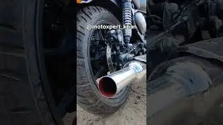 #shorts Loudest METEOR 350 with FREE FLOW BEND PIPE & LONG PUNJAB EXHAUST | Sound Test