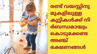 രണ്ട് വയസ്സിനു മുകളിലുള്ള കുട്ടികൾക്ക് നിർബന്ധമായും കൊടുക്കേണ്ട അഞ്ചു ഭക്ഷണങ്ങൾ/five necessary foods