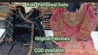 Kids Wear Original Pakistani Partywear Suits Single delivery