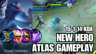 NEW HERO ATLAS GAMEPLAY | NEW TANK HERO | Mobile Legends: Bang Bang