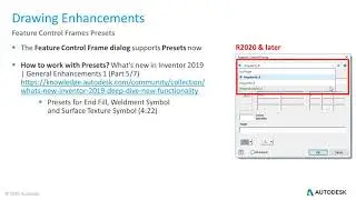 What's new in Inventor 2020 | Drawing Enhancements (Part 4/5)