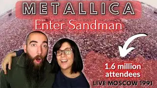Metallica - Enter Sandman (Концерт в Москве, 1991) (РЕАКЦИЯ) с моей женой