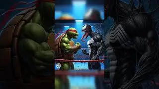 Ninja turtle🐢 ⚔️  Venom🧬 #ai #crazy #fun