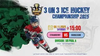 STRAWBERRY vs BUBBLEGUM | 3 On 3 Ice Hockey Championship 2025 | U9 POOL A | Game 17
