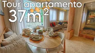 TOUR APARTAMENTO 37M² - APÊ MODELO DECORADO - INSPIRAÇÃO DE INTERIORES 