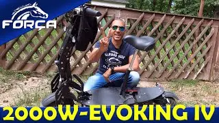 2KW E-Scooter Rakete mit Straßenzulassung - Forca Evoking IV
