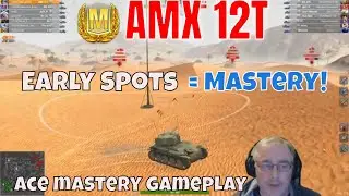 AMX 12T French Light Tank Ace Mastery Gameplay