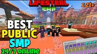 ⚡ Join Best Lifesteal Public Smp Server For Minecraft ⚒️ | Java + PE | 24/7 Online | Free To Join 🚀