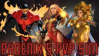 Marvel Puzzle Quest: PVP SIMULATOR NEW 5-STAR MAGIC (PHEONIX 5 TEAM) BEST BUILD | TEAMS | COMBOS