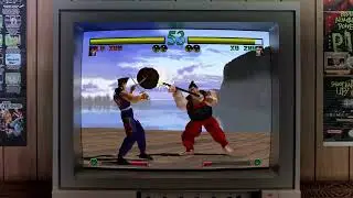 Retroarch Immersive TV Bezel - Dynasty Warriors 1 (PS1) Demo Attract