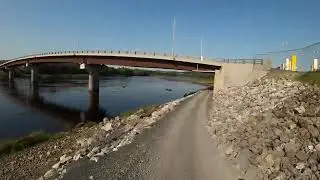 Atv trail Fort Kent Maine Dike under the International Bridge