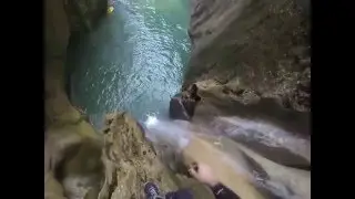 Torrent de Mortitx, salt de s&acute;escotorrador