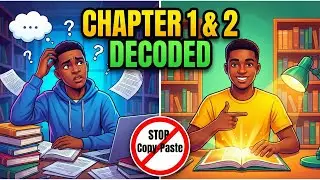Stop Copy-Pasting Your Literature Review! How to Actually Write Chapter 1 & 2