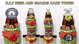 DIY BEER AND SNACKS CAKE TOWER