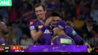 Kkr vs srh🏏 ipl #final match #highlights 🏏 #starc best bowling 💪#viralvideo #ytshorts #viratkohli