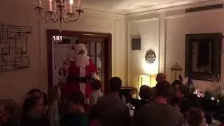 Visit from Santa at a Christmas Party 2017