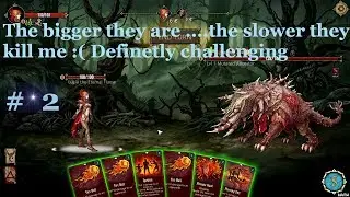 Deck of Ashes gameplay the final fight with the boss Mutated Ancestor