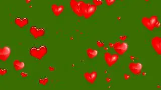 Heart Chroma Key | Green Screen Bakround | Motion background 2020