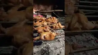 Chicken Sajji Made with natural Spices and Grill on Coal. #shorts #food