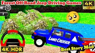 offroad prado jeep driving simulator | offroad jeep driving simulator gameplay |forest jeep driving