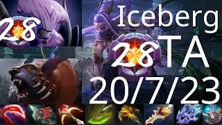 Iceberg Templar Assassin vs Viper, Ursa, TImbersaw - Chronosphere then WILL-O-WISP  - dota2