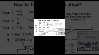 How to find slope of the stair & Ramp. Ramp slop. #shorts #shortvideo #short #stairs #engineering