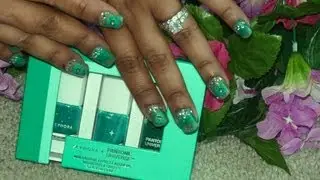✿✿Sephora+Pantone Universe Color Of The Year Emerald Nails✿✿