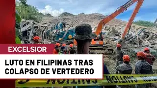 Desastre en Filipinas colapso de vertedero deja v&iacute;ctimas bajo los escombros