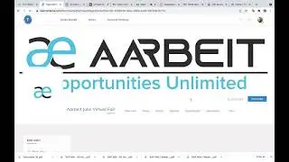 Aarbeit Jobs Virtual fair  november 2021 log in video for Candidates/participants