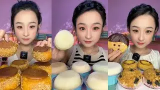 ASMR 🍰Pumpkin Cakes,Creamy Mochi,Egg Tart,Rice Dumplings |Soft & Satisfying Eating Sounds#asmr