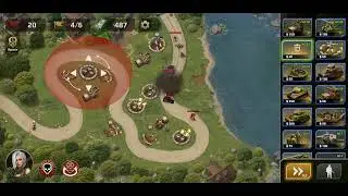 WWII Defense: RTS Army TD Game (mobile) Level 35 (Normal)