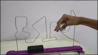 3d electro wire maze game with 4 parts division . Link in discription